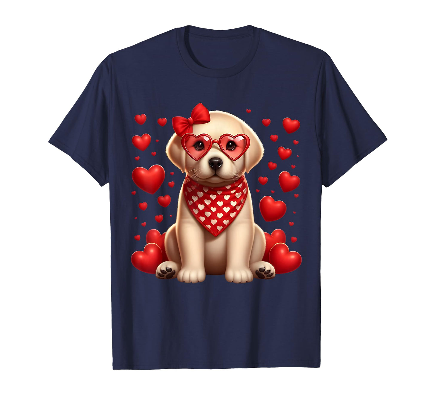 Cute Labrador Retriever Owner Valentines Day Heart Dog Lover T-Shirt