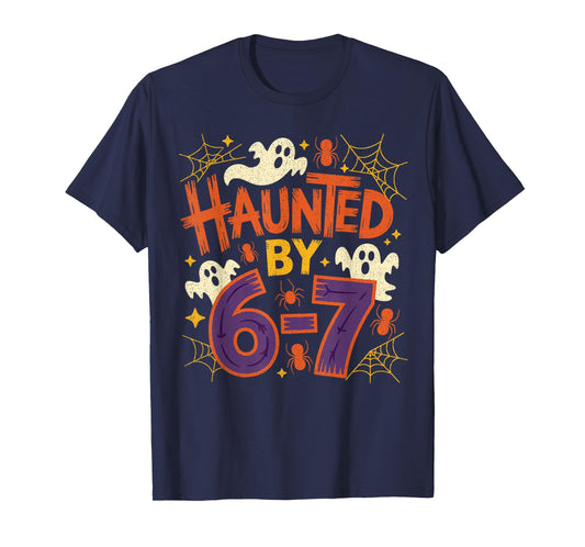 67 Teacher Halloween Ghost Six Seven Meme Math Equation Bruh T-Shirt