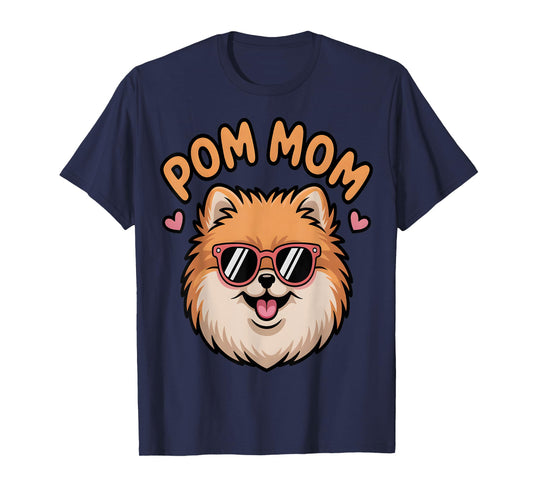 Cool Pomeranian Pom Mom T-Shirt