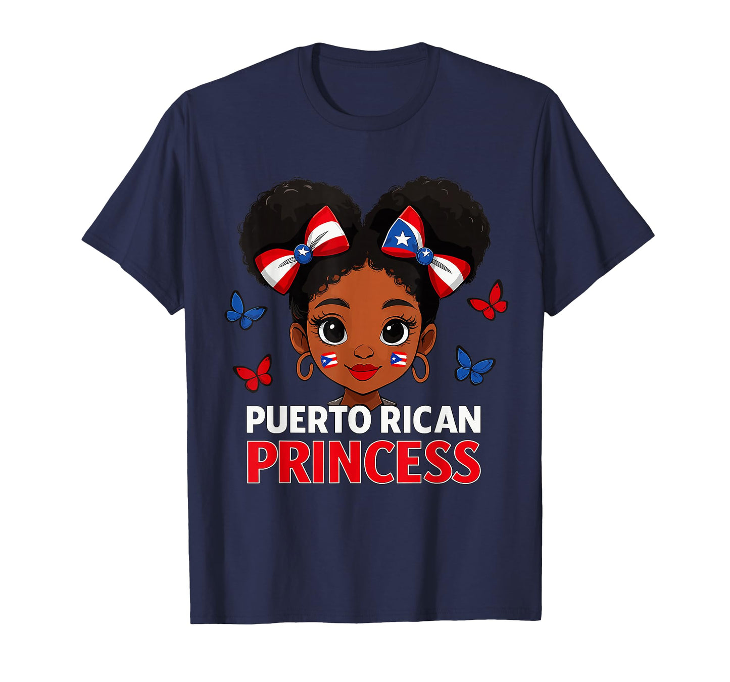 Puerto Rican Princess Hispanic Heritage Girl Puerto Rico T-Shirt
