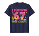 I Survived 67 Days of School 67 Teacher Student 67 Meme T-Shirt