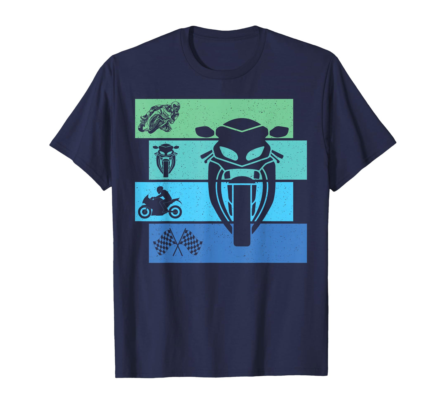 Moto GP Motorcycle gp Racing Motorcycles Biker Boys Retro T-Shirt
