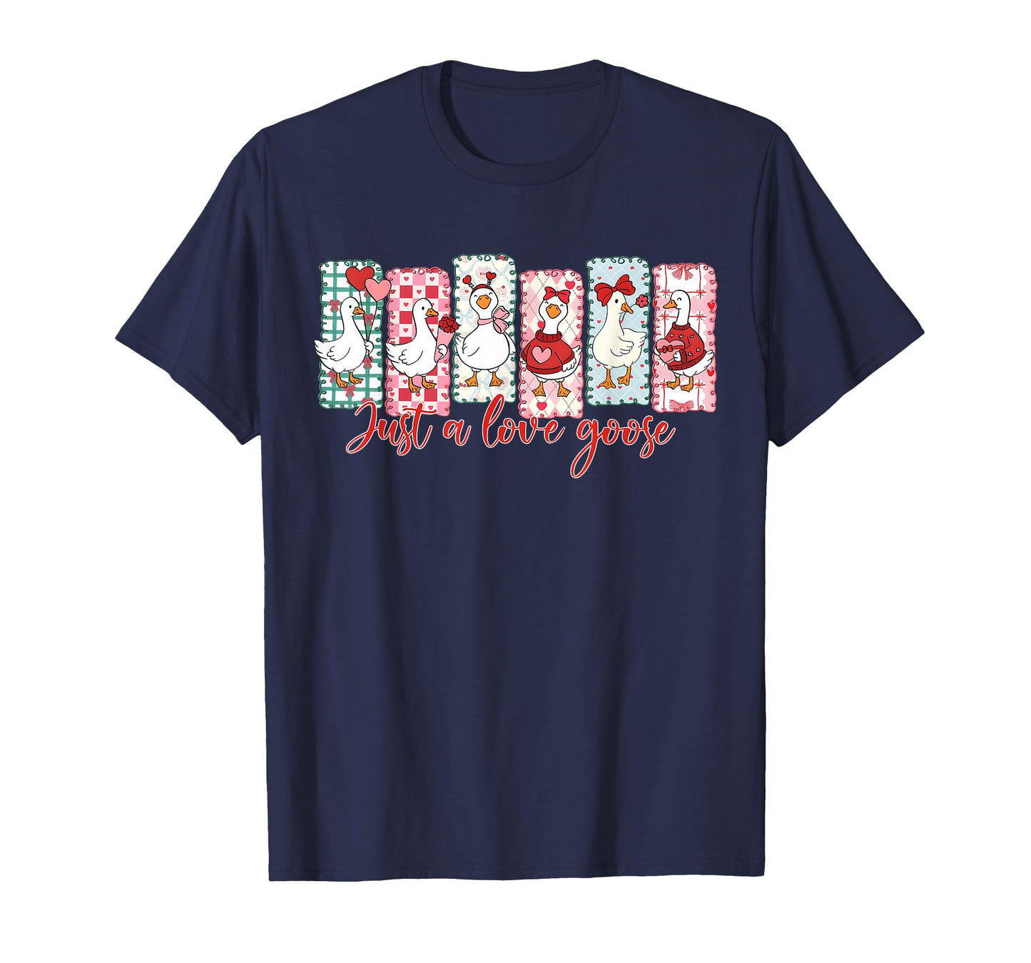 Valentine Silly Goose Just A Lovely Goose Girl Women Kid T-Shirt