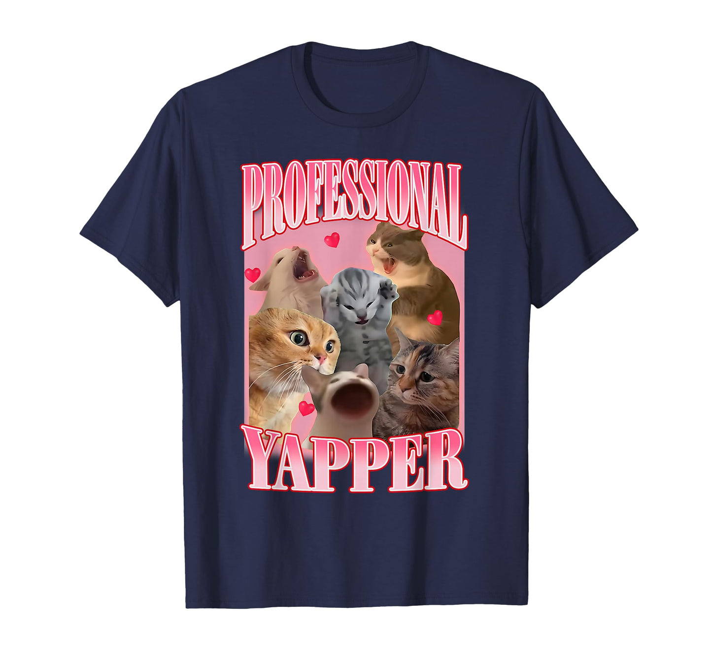 Professional Yapper Cat Funny Oddly Specific Dank Meme T-Shirt