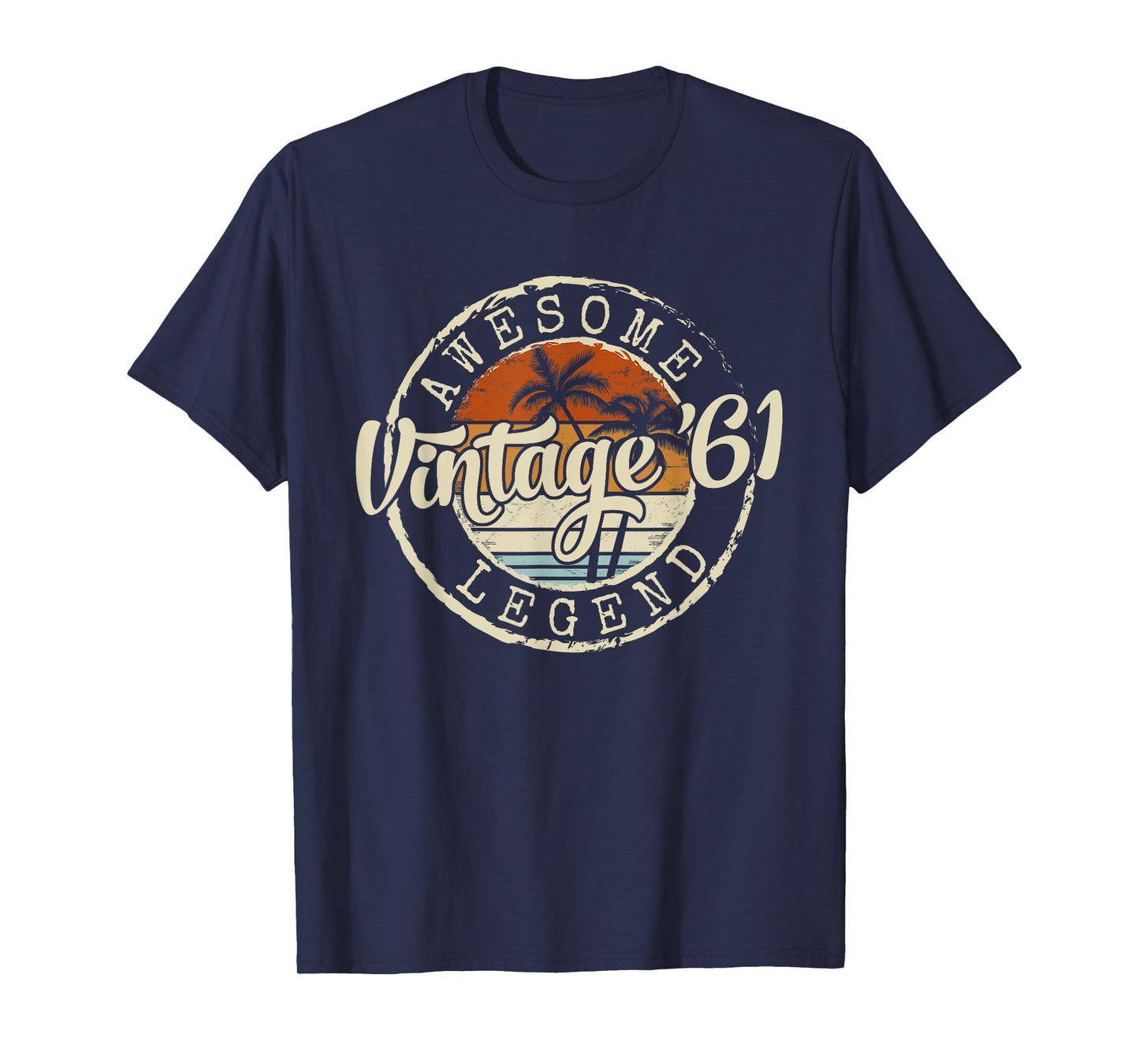 Vintage 1961 65yr 65th Birthday Gifts for Men 65 Years Old T-Shirt