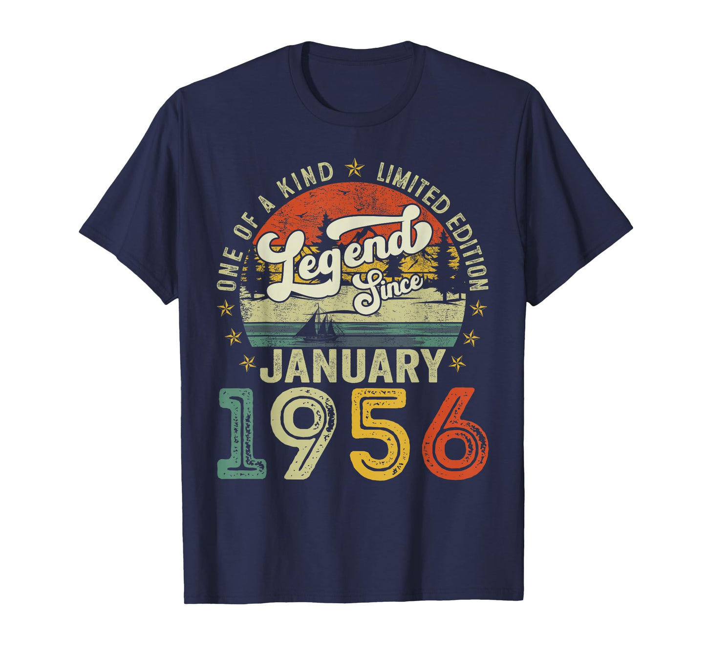 Legends Since January 1956 Vintage Retro 70th Birthday Men T-Shirt