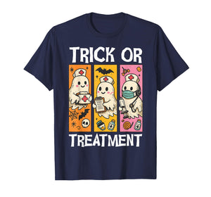 Trick Or Treatment Funny Halloween Radiation Rad Therapy T-Shirt