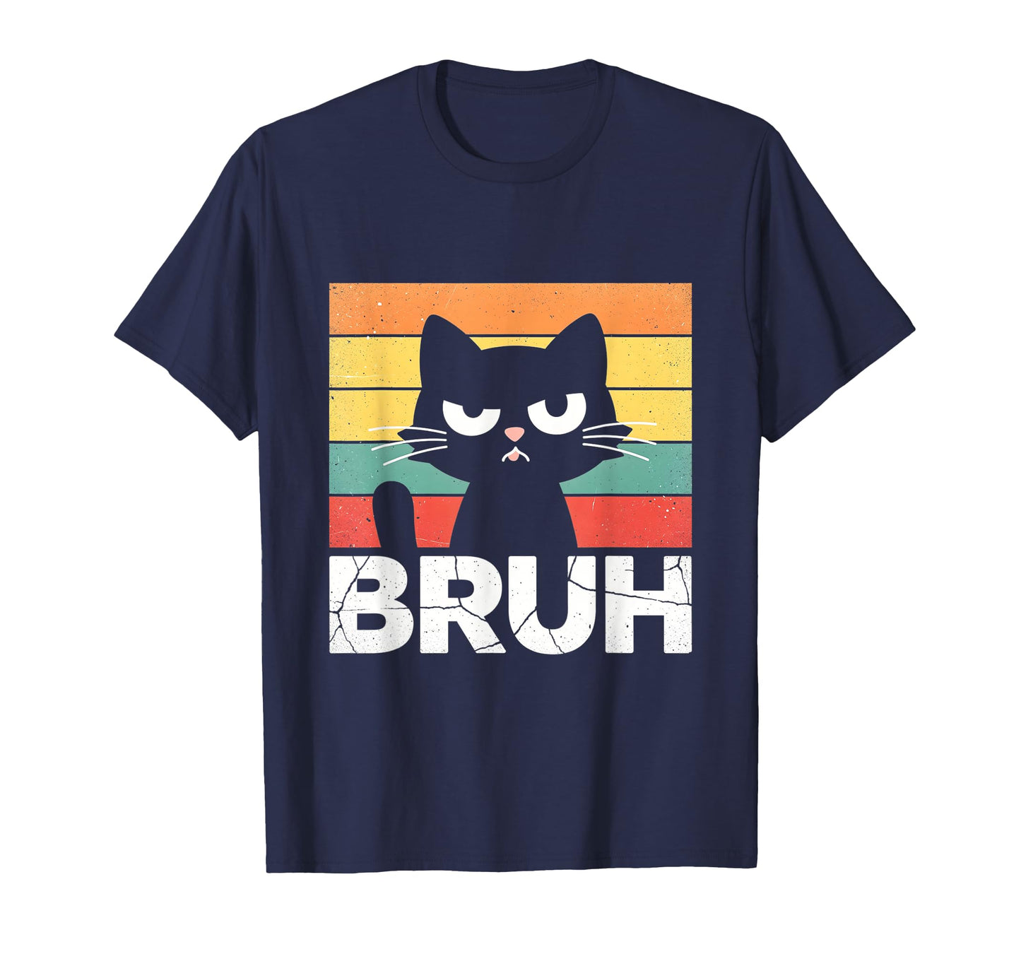 Funny Cat Bruh for Teens Boys Girls Men Women Meme Graphic T-Shirt