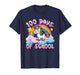 100 Days of School Unicorn Rainbow 100th Day Girls Kids T-Shirt