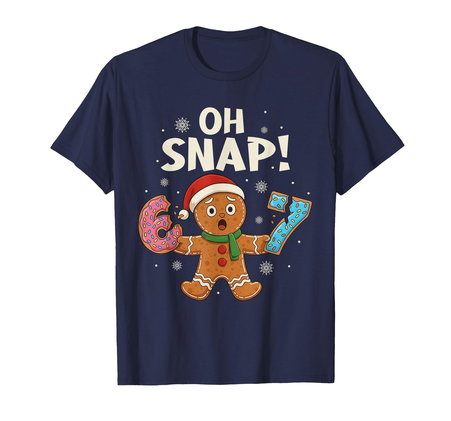 Gingerbread Six Seven 67 Bruh 6 7 Christmas Girl Boys Kids T-Shirt