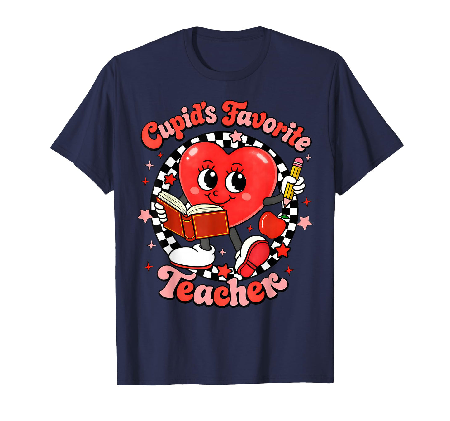 Valentine Cupid's Favorite Teacher Cute Heart Girl Women T-Shirt