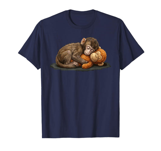 Cute Baby Monkey Punch Meme Men Women T-Shirt