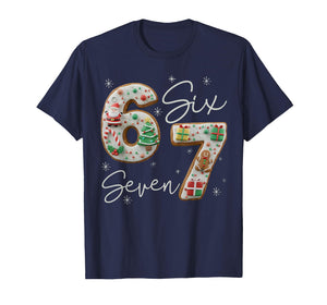 6 7 Six Seven Gen Z Alpha Meme Slang Holiday Merry Christmas T-Shirt