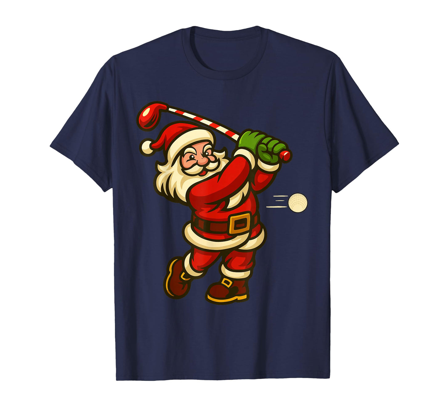 Christmas Golf Shirts for Men Boys Kids Santa Golfing Xmas T-Shirt