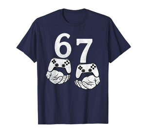 Funny 67 Meme Six Seven Video Games Gamer Gaming Boys Kids T-Shirt