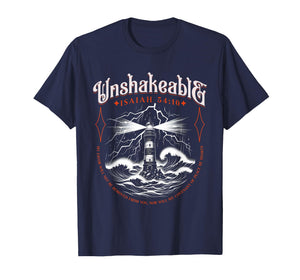 Unshakeable Faith Isaiah 54 10 Bible Scripture Religious T-Shirt