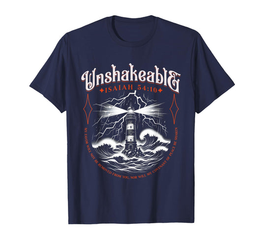 Unshakeable Faith Isaiah 54 10 Bible Scripture Religious T-Shirt