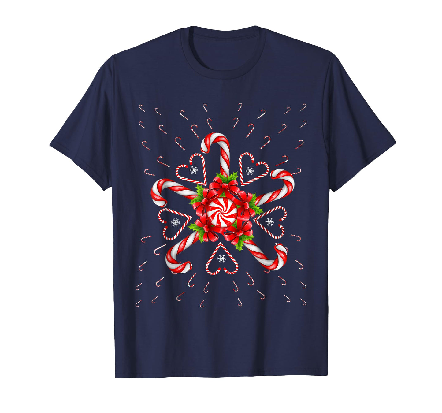 Candy Cane Merry and Bright Red and White Candy Costume T-Shirt