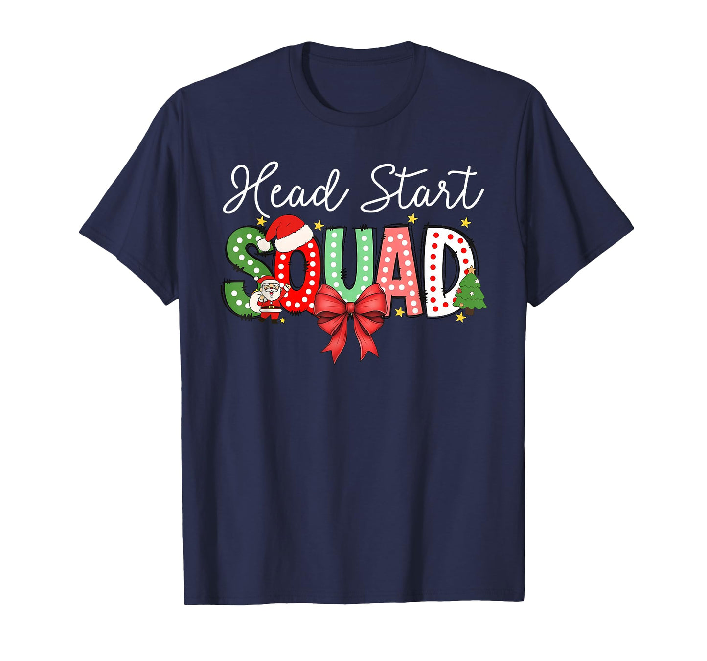 Head Start Squad Merry Christmas Teacher Team T-Shirt