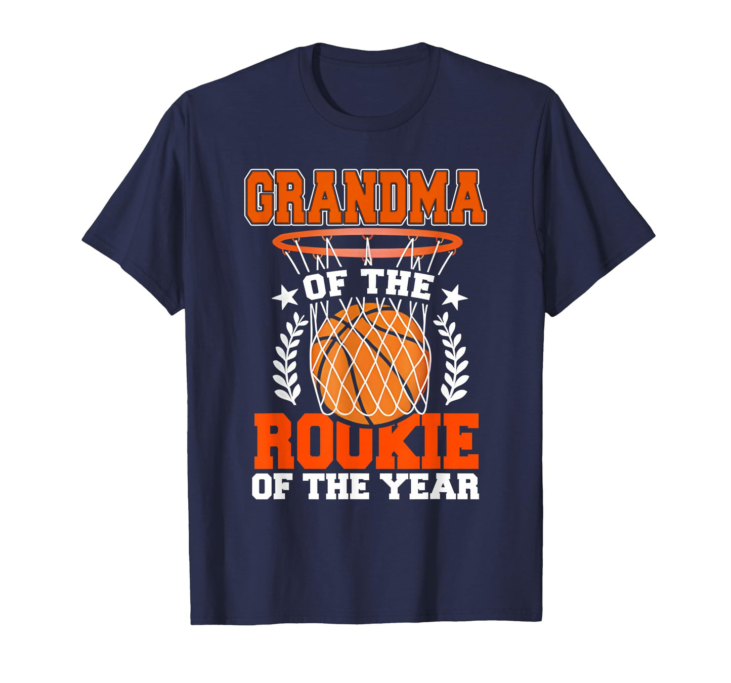 Grandma of Rookie 1st Basketball Bday Theme Matching T-Shirt