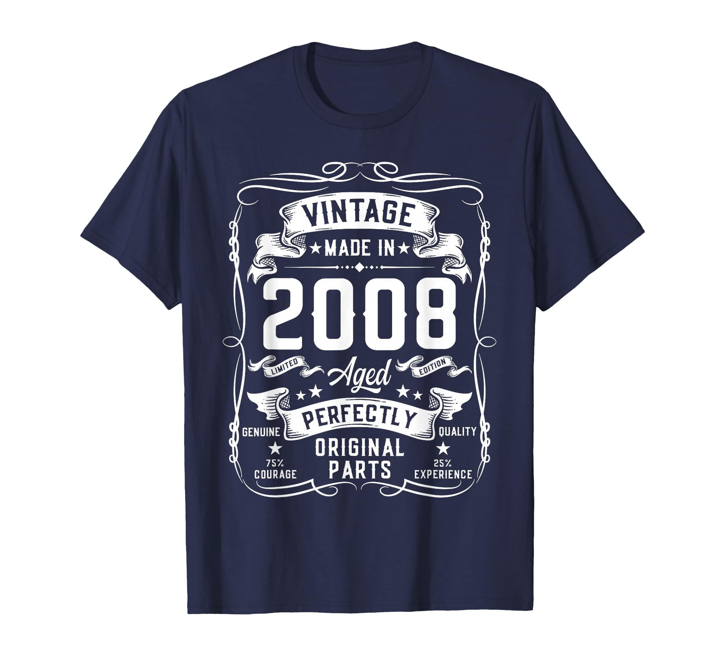 Vintage 2008 18yr 18th Birthday Gifts for Men 18 Years Old T-Shirt