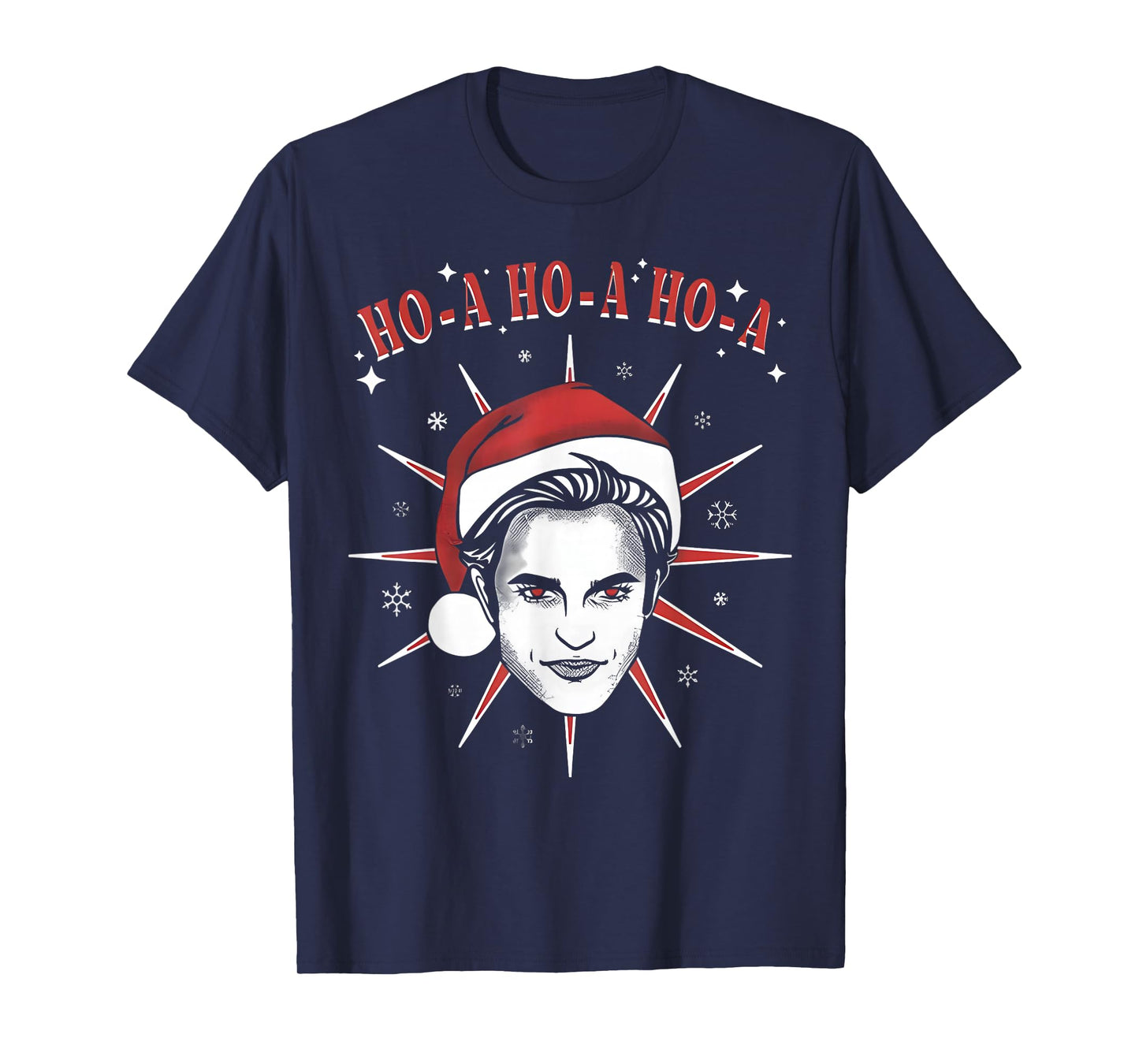 Vintage Ho-A Ho-A Ho-A Santa Hat Funny Christmas T-Shirt