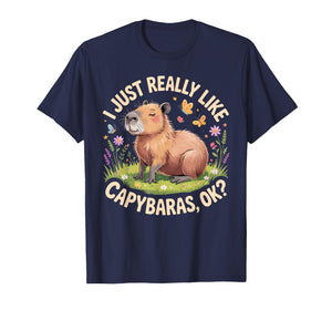 Funny Capybara Art for Men Women Kids Capy Rodent Capybara T-Shirt