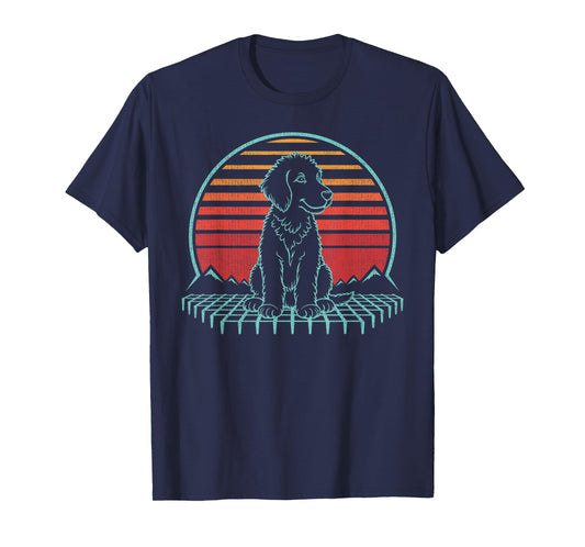 Aussiedoodle Lover Dog Owner Retro Vintage 80s T-Shirt