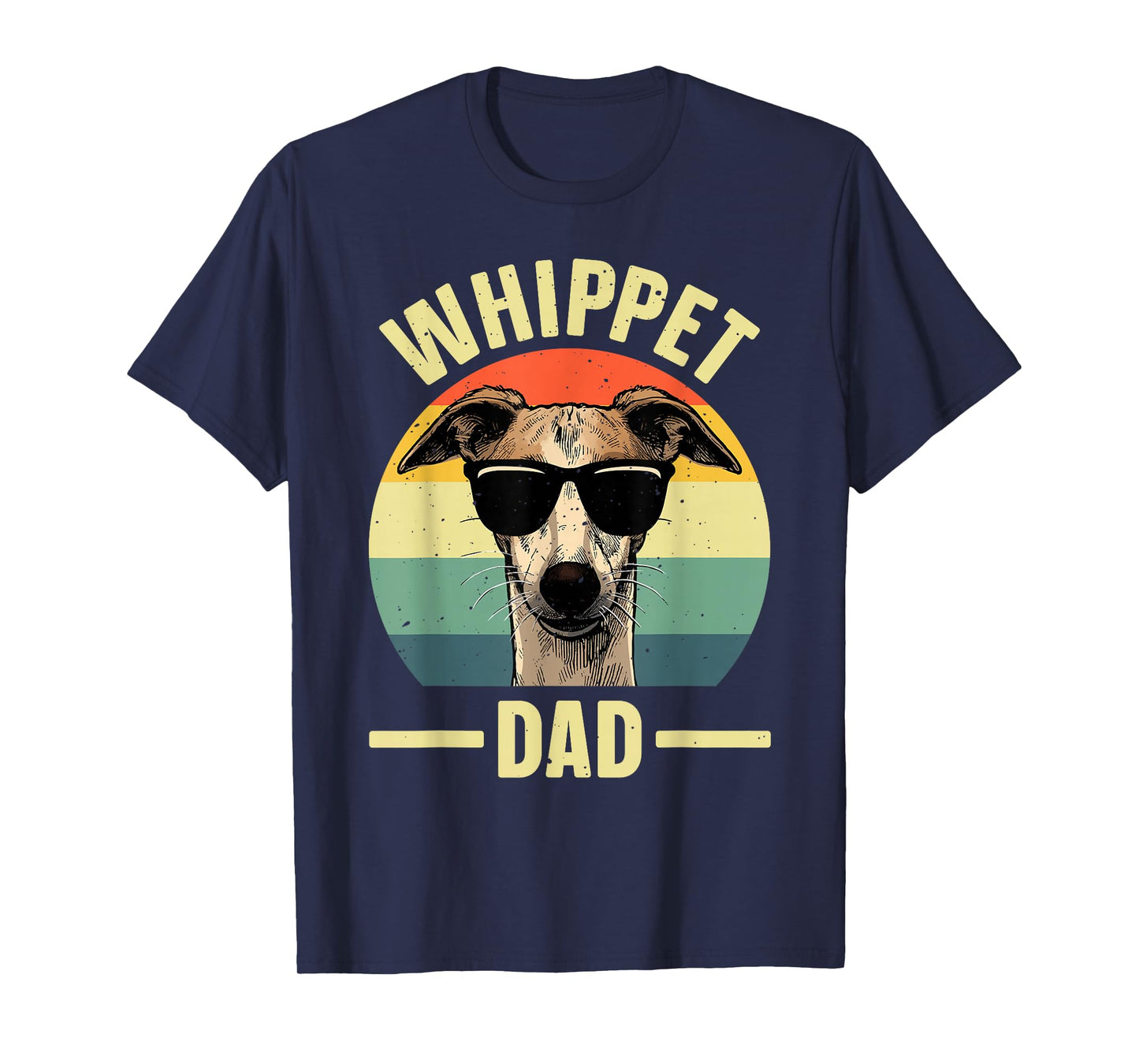 Cool Whippet Art for Men Dad Pet Dog Whippet Lover Whippet T-Shirt