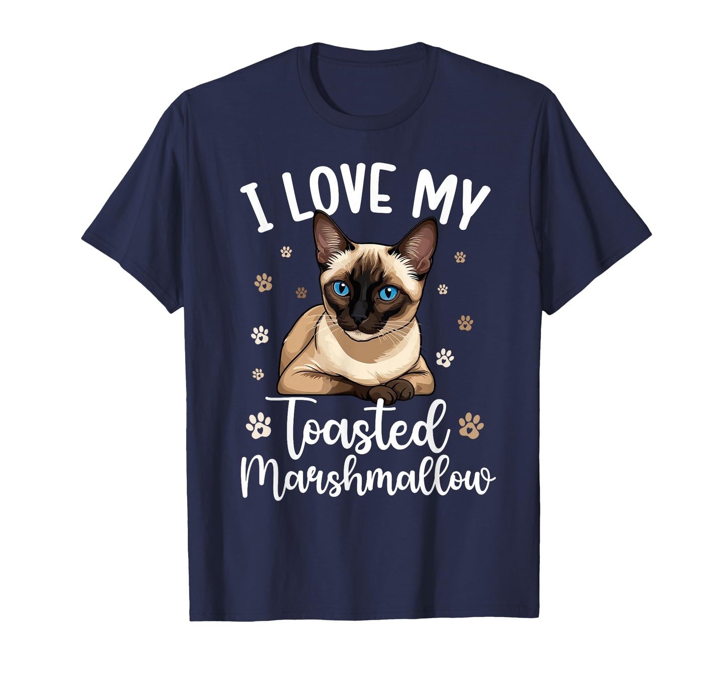 I Love My Siamese Cat Owner Siamese Lover T-Shirt