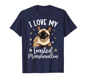 I Love My Siamese Cat Owner Siamese Lover T-Shirt