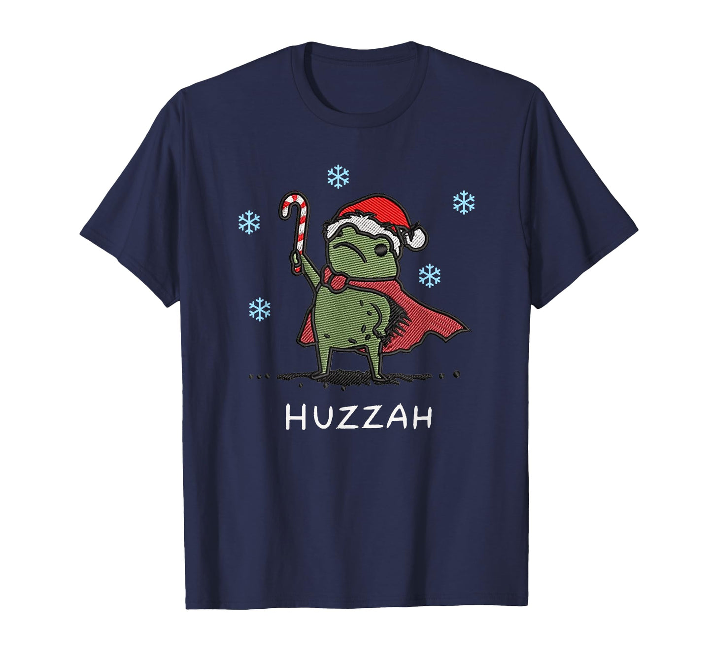 Huzzah Frog Knight Funny Sword Meme Quote Christmas T-Shirt