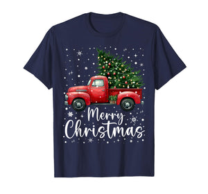 Merry Christmas Red Truck Family Matching Christmas Pajamas T-Shirt