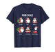 Santa Pain Scale Funny Christmas Design for Nurse CNA ER T-Shirt