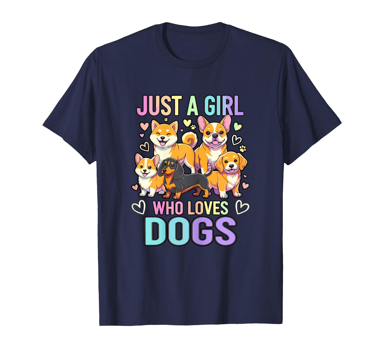 Puppy Dog Lover Just A Girl Who Loves Dogs T-Shirt