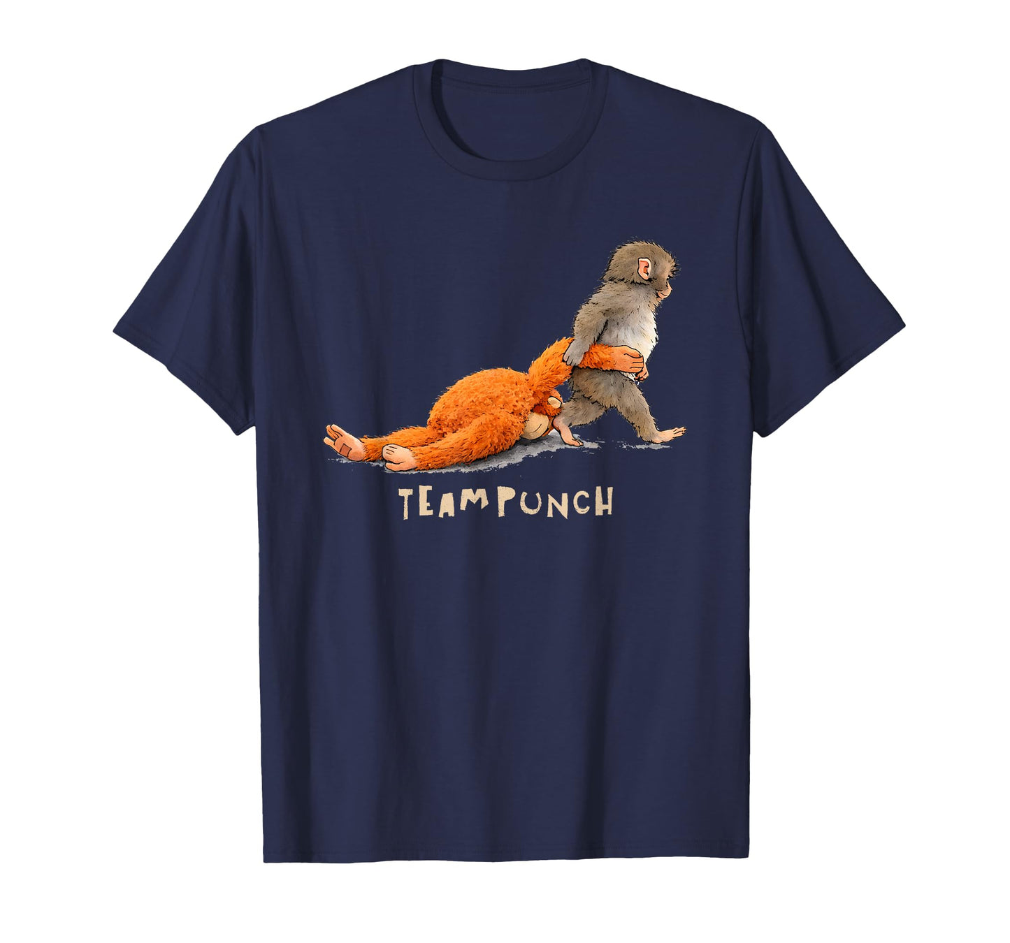 Sad Monkey Punch with an Orange Toy I'm Fine T-Shirt