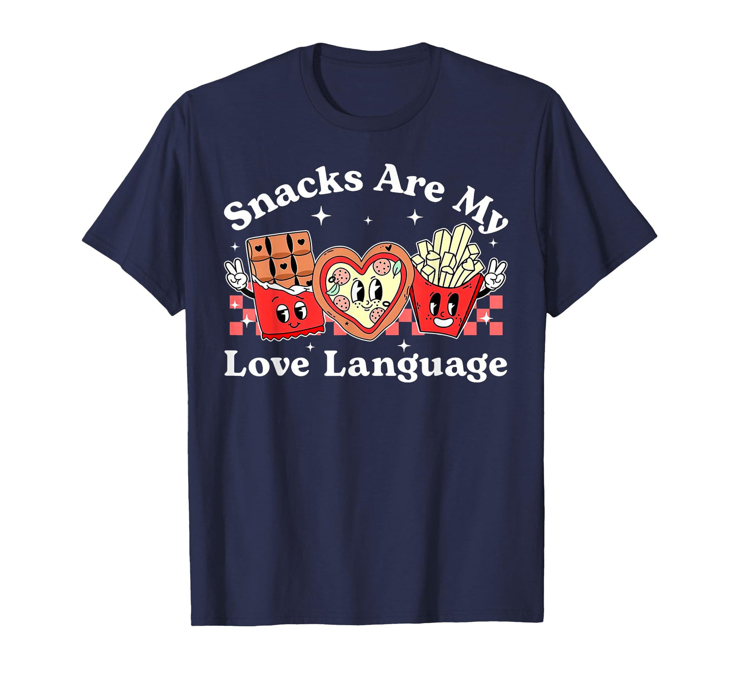 Snacks are My Love Language Valentine Day Kids Boys T-Shirt