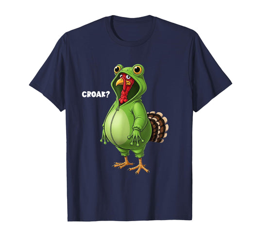 Turkey Frog Funny Thanksgiving Costume T-Shirt
