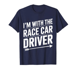 I'm with Race Car Driver Costume Halloween Couple Racecar T-Shirt