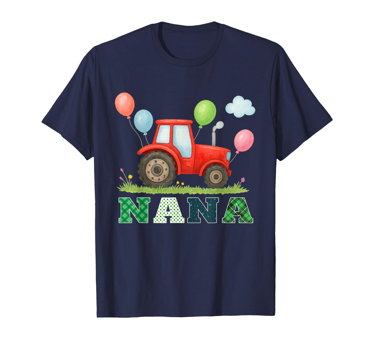 Nana Tractor Farm Trucks Family Birthday Party T-Shirt