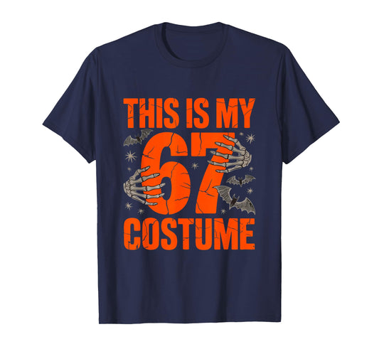 This is My Halloween 67 Costume Number 6 7 Meme Six Seven T-Shirt