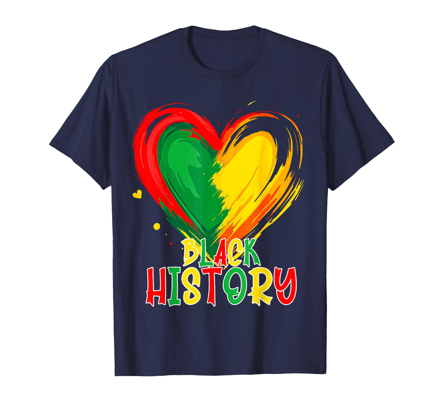 African Heart Black History Month African American T-Shirt