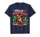 Feliz Navidad 2025 Spanish Mexican Christmas Santa Dabbing T-Shirt