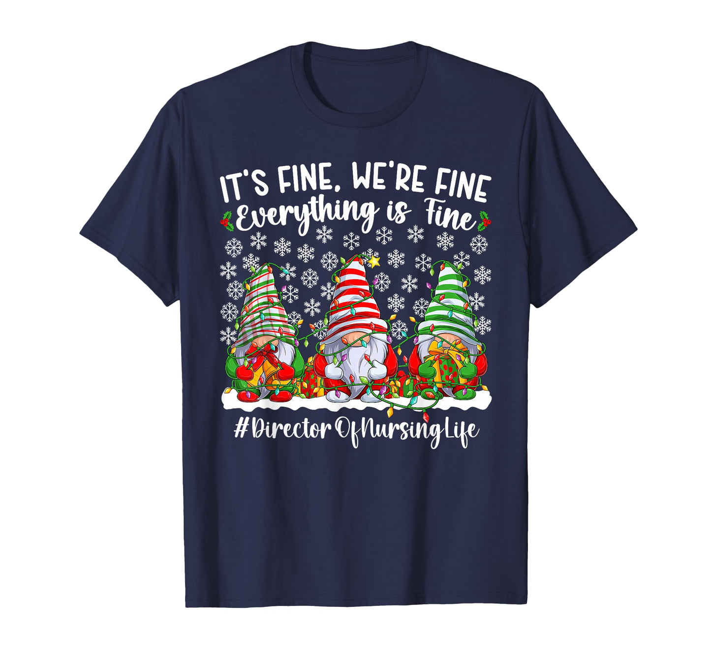 Funny Director of Nursing Christmas Director Nurse Xmas T-Shirt