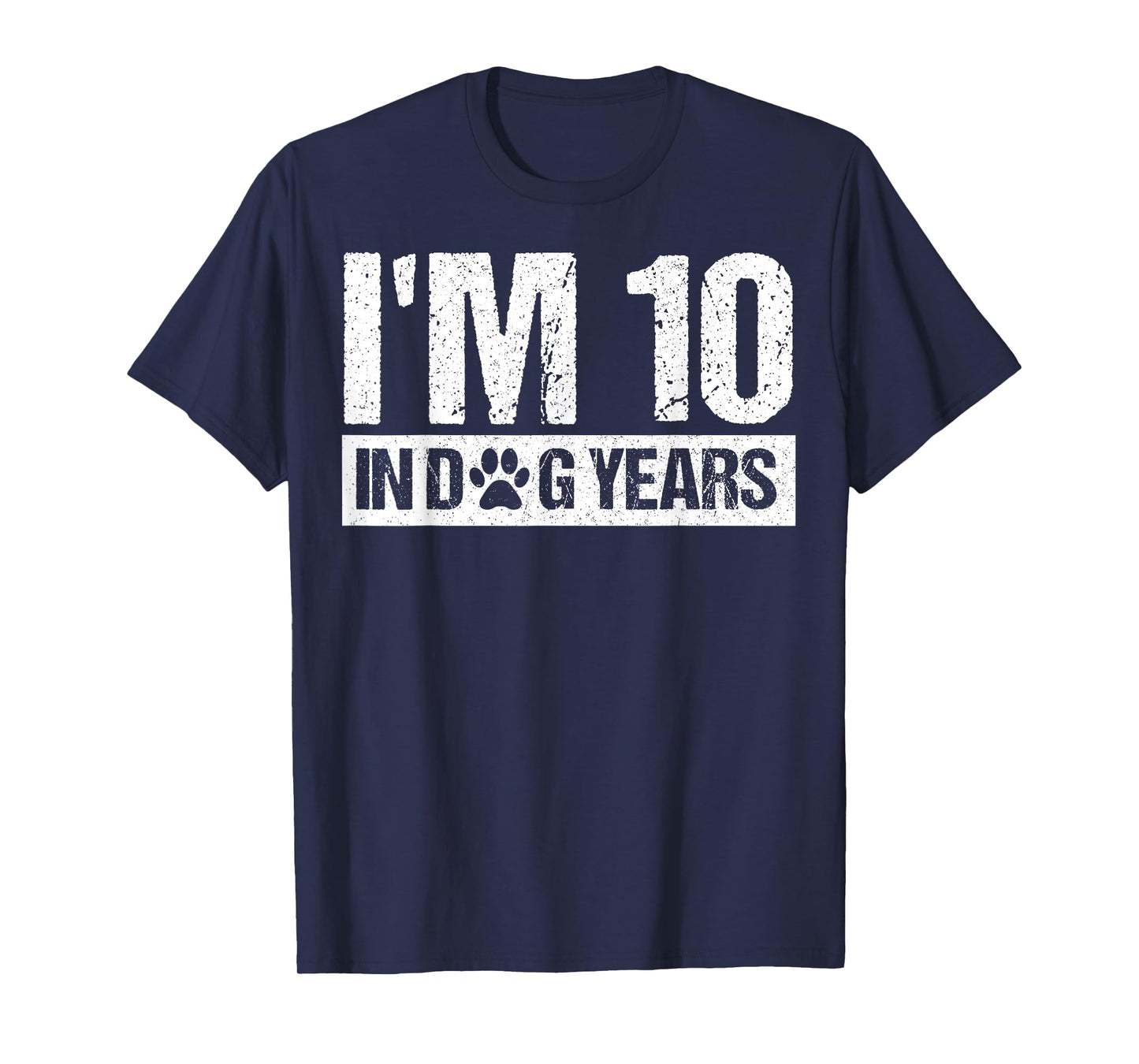 Funny 70th Birthday I'm 10 in Dog Years 70 Year Old Men T-Shirt