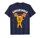 Funny Gingerbread Man Gym Bodybuilding Christmas Gingershred T-Shirt