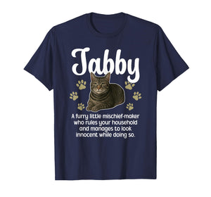Funny Gray Tabby Cat Owner Grey Tabby Cat Lover T-Shirt