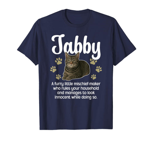 Funny Gray Tabby Cat Owner Grey Tabby Cat Lover T-Shirt