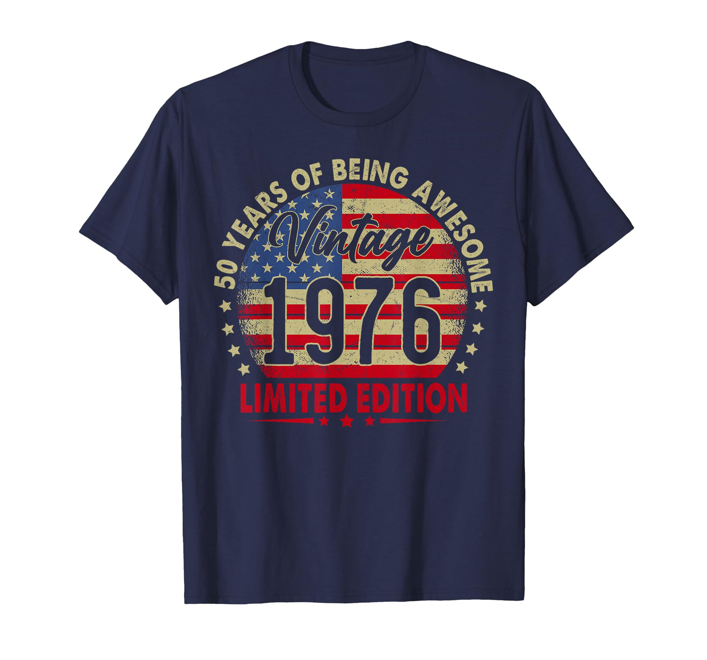 Vintage 1976 Limited Edition 50th Birthday 50 Years Old T-Shirt