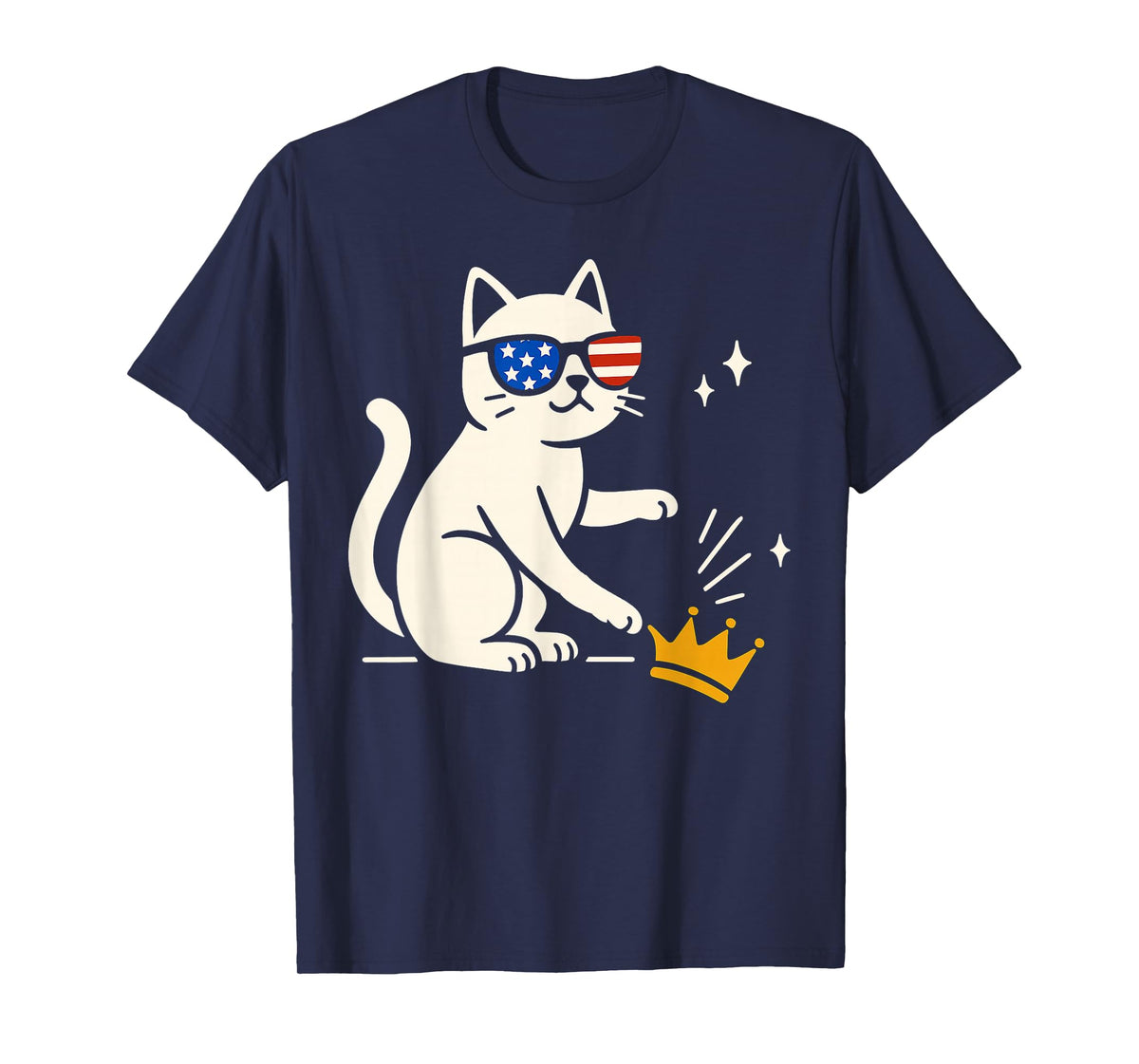 Funny Protesting Cat No King T-Shirt